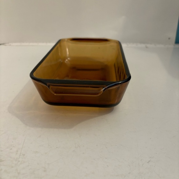 Vintage anchor hocking amber glass 9x5  casserole‎ dish 442 - Picture 5 of 12